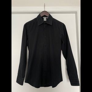 Tristan Fitted Black Shirt